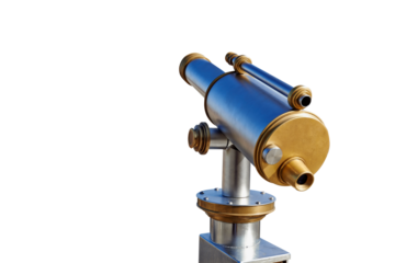 Lookout station city belvedere isolated on white