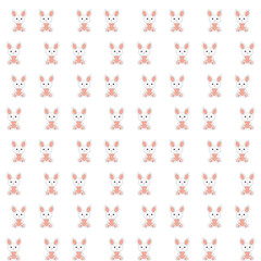 cute bunny, little rabbit vector