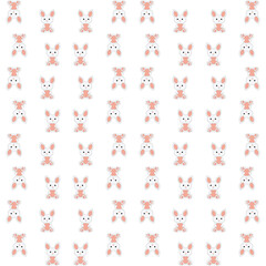 cute bunny, little rabbit vector
