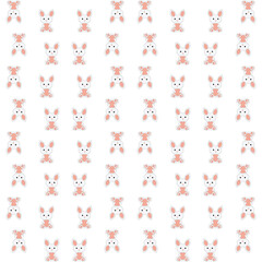 cute bunny, little rabbit vector