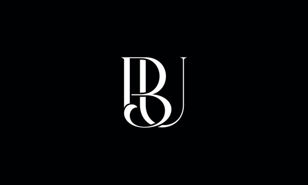 BU, UB, B, U, Abstract Letters Logo Monogram