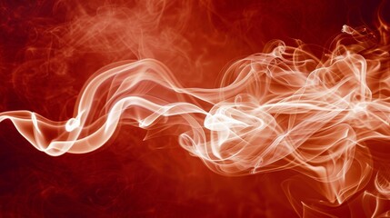 Vibrant and dynamic fiery red smoky background ideal for energetic designs and creative concepts