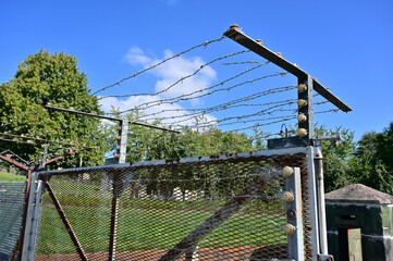 Fototapeta premium The village of “Mödlareuth” (Little Berlin) in Germany, separated for decades by the Iron Curtain
