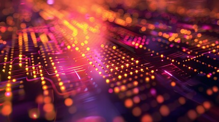 A Quantum Computing Environment: An abstract visualization of a quantum computing environment, emphasizing the cutting-edge technology that underpins advanced AI algorithms and computations. 