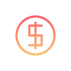 Money Gradient Linear Style