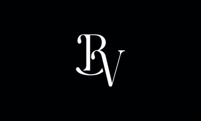 BV, VB, B, V, Abstract Letters Logo Monogram