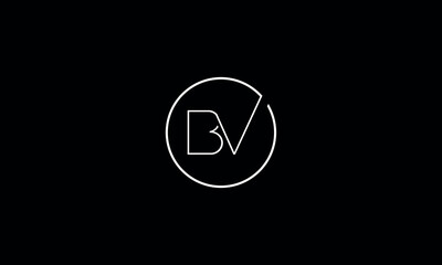 BV, VB, B, V, Abstract Letters Logo Monogram
