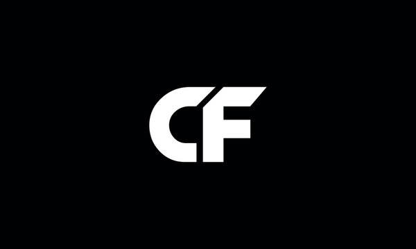 CF, FC, C,F Abstract Letters Logo monogram