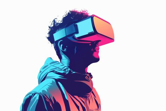 VR Telemedicine Mixed Virtual Reality Goggles for Observation. Augmented reality Glasses Dream destinations. Future Technology education Headset Gadget and Healthcare Service Coordination Wearable