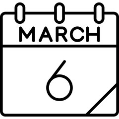 6 March Icon