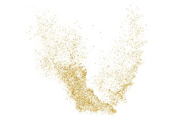 Gold Vector Texture Pattern on White Background. Light Golden Confetti. Yellow Illustration Backdrop. Design Element. eps 10.	
