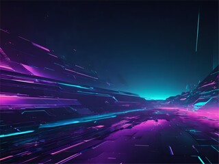 A Background With Distorted Effects and Digital Glitch Artifacts