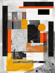 Abstract collage background
