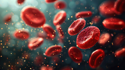 Red Blood Cells. Hematology Concept