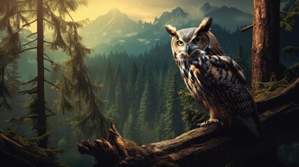 owl - obrazy, fototapety, plakaty