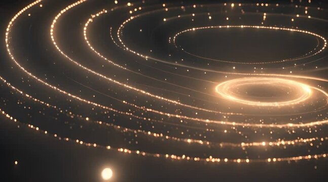 Glitter Light circle trail Sparkling star dust trail spiral particle effect animation