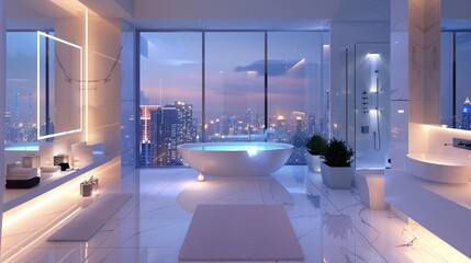 Modern Luxury Bathroom Interior: Creative Design Concept