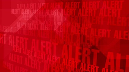 Threatening red alert text abstract background for attention grabbing danger and crucial notifications