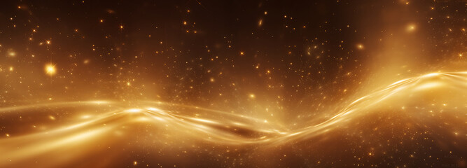 Fototapeta na wymiar Abstract star background in gold color