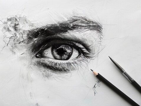 Gesicht / Augen (gezeichnet)