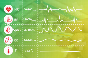 pulse line,pulse line icon vital signs, 5 basic medical vital signs, vital signs monitoring, vital...
