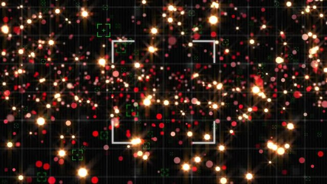 Animation of scope scanning over light spots