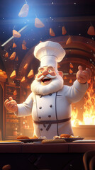 The Amazing 3D Chef, Taking Center Stage in Promotions, Demonstrates Tasteful Creations