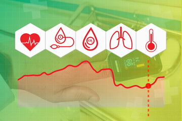 icon vital signs, blood pressure, cardiogram, clinic, doctor, electrocardiogram, 5 basic medical...