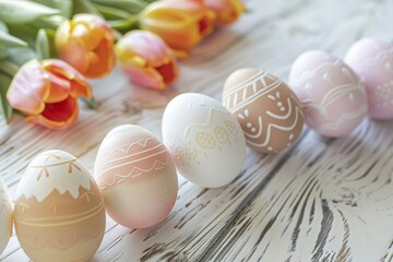 Colorful Easter Egg Basket hiking. Happy easter Easter egg challenge bunny. 3d easter bonnet flower hare rabbit illustration. Cute personalized card festive card wallpaper infographic illustration