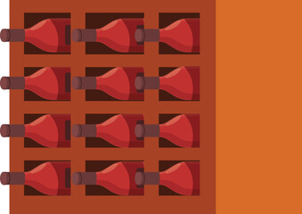 Red wine bottles icon cartoon vector. Drink factory. Manufacturing grade
