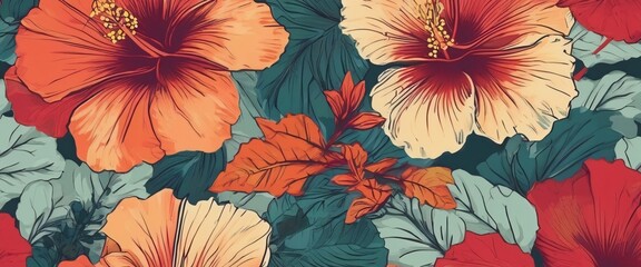Floral Beauty: Seamless Poppy Pattern
