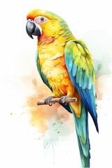 Parrot as a language tutor speaking phrases