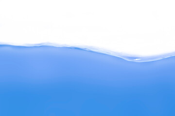 Clean water with water droplets and waves