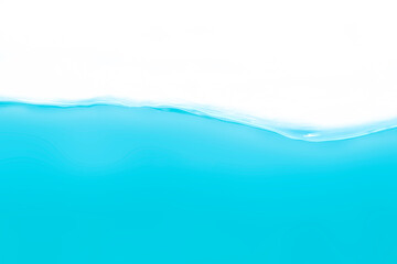 Clean water with water droplets and waves