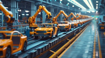 Robotic Arms on Assembly Line