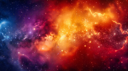 Galactic Wonders, A Nebulas Dance in the Starry Night, The Infinite Beauty of Outer Space Unveiled