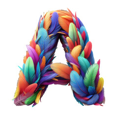 Fototapeta premium Isolated 3D Letter on a Clear PNG Canvas Generative AI