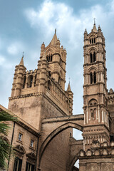 Fototapeta na wymiar Palermo Cathedral in Palermo, Sicily, Italy