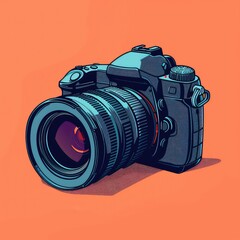 Camera Vector Illustration Set