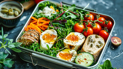 A Fresh and Healthy Meal, A Salad Bursting with Color and Nutrition, The Art of Delicious Well-Being