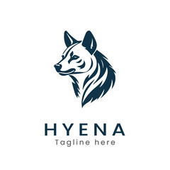 hyena logo design template