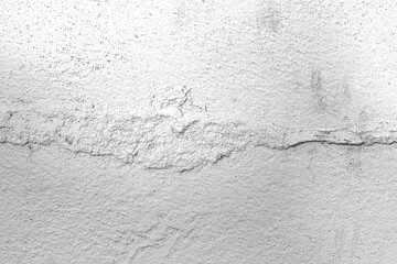 Dirty old white concrete wall texture background. Uneven render stucco white painted cement wall texture background. Rough and grunge wall in the sun.