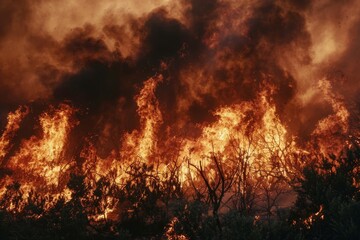 Fototapeta na wymiar Intense Wildfire