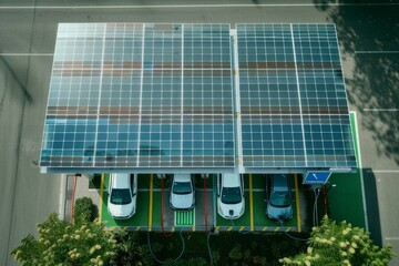Solar-Powered EV Station