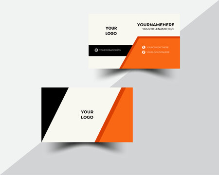 creative modern name card and business card. Creative and Clean Business Card Template. Double-sided creative business card vector design template. Business card for business and personal use. Vector
