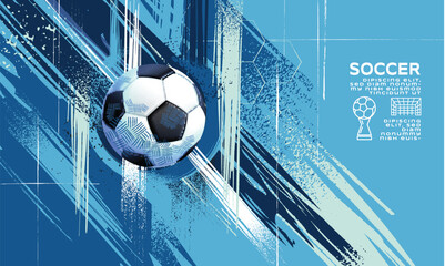 Soccer Template design , Football banner, Sport layout design, Sketch, Drawing, vector ,abstract background
