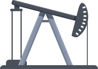 Gas extraction platform icon cartoon vector. Facility depot. Refinery station