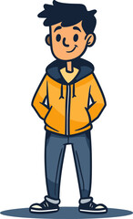 Man and Child Tender Moment in Vector Form