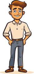 Obraz premium Man in Space Astronaut Adventure in Vector Form