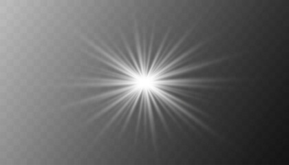 Glow light effect. Star burst with sparkles.Sun.